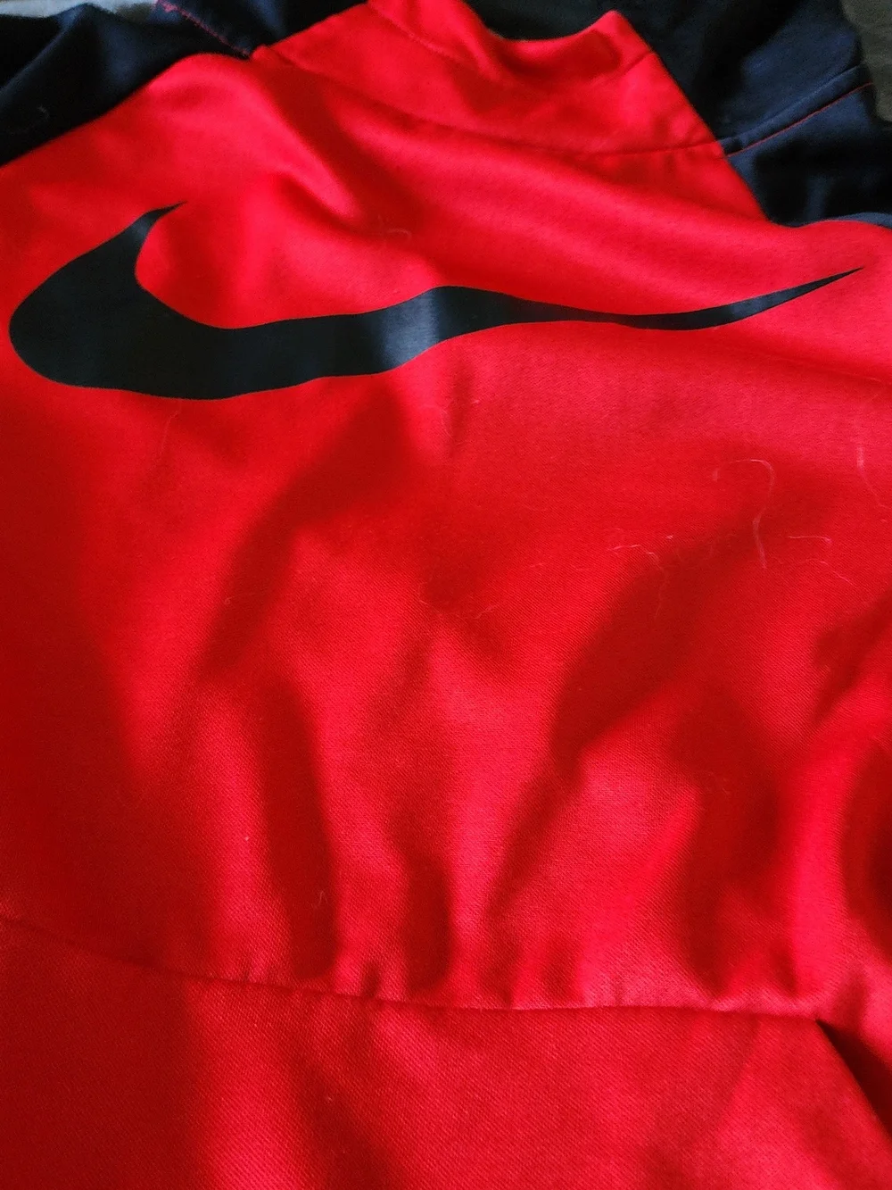 Nike Kids Red and Black Hoodie Sweatshirt